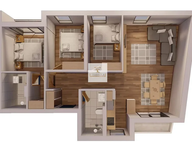 Appartement 3 chambres 73 m² Bar, Monténégro