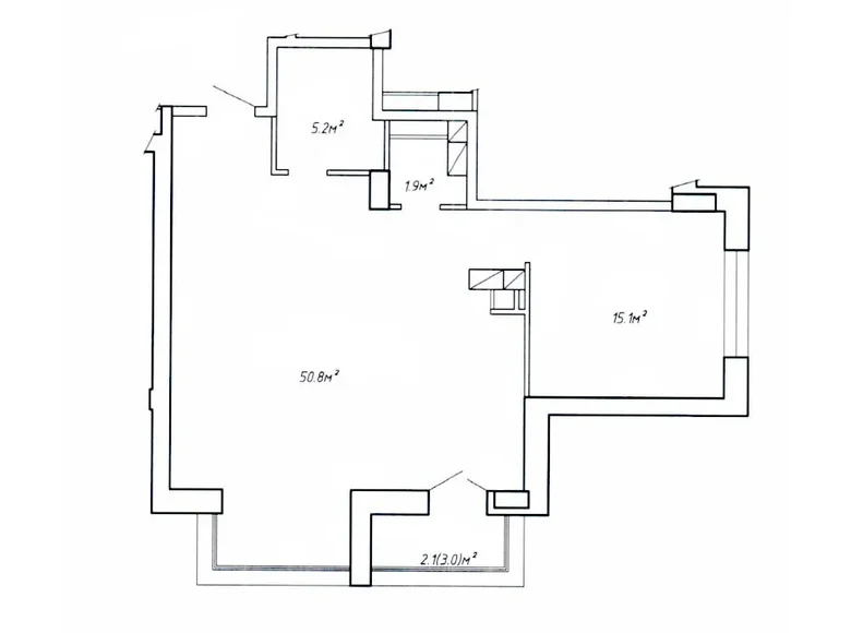 Mieszkanie 2 pokoi 75 m² Mińsk, Białoruś