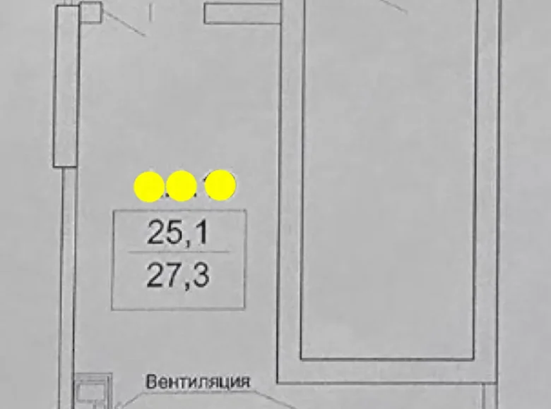 Квартира 1 комната 28 м² Одесса, Украина