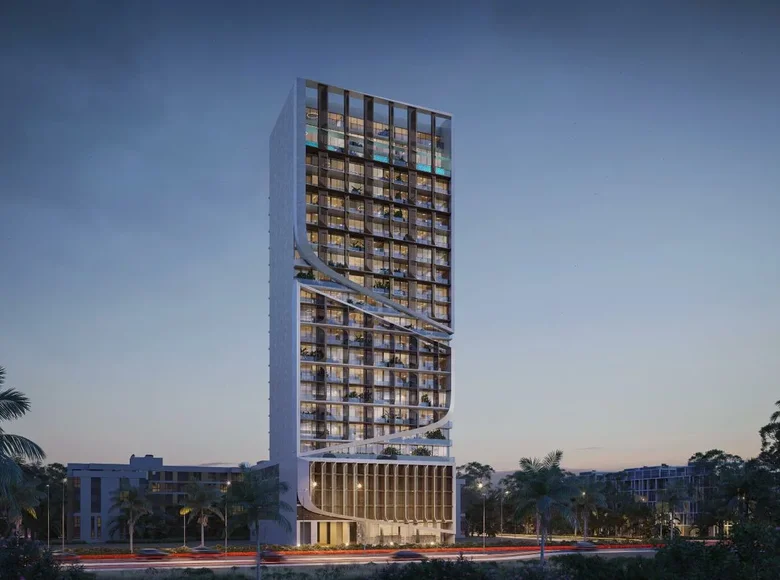 Kompleks mieszkalny New Havelock Heights Residence with a swimming pool and a roof-top terrace close to Dubai Marina, JVC, Dubai, UAE