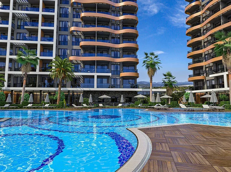 Mieszkanie 2 pokoi 65 m² Alanya, Turcja