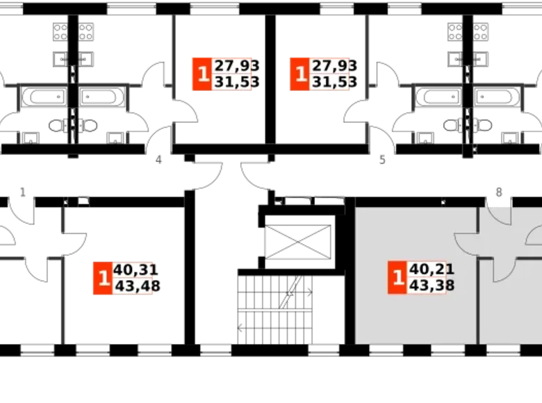 Appartement 1 chambre 43 m² Aprelevka, Russie