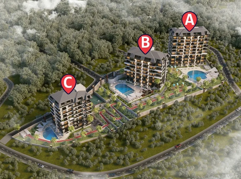 Wohnung 55 m² Alanya, Türkei