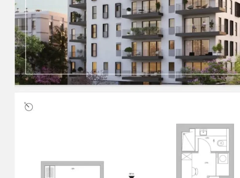 Квартира 1 комната 49 м² Тель-Авив, Израиль