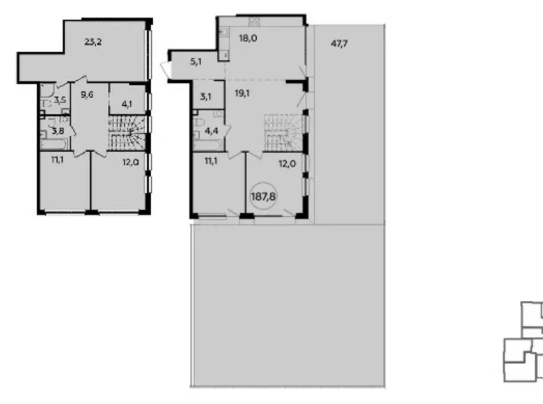 Appartement 5 chambres 188 m² Moscou, Russie