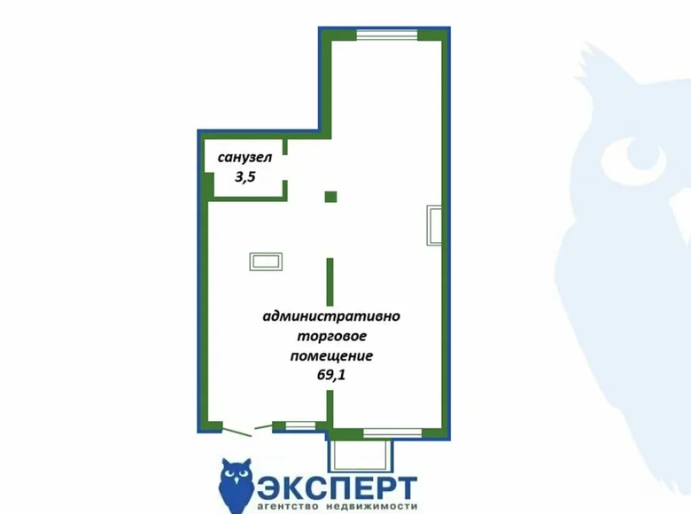 Коммерческое помещение 69 м² Минск, Беларусь