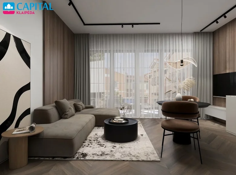 Appartement 2 chambres 37 m² Klaipeda, Lituanie