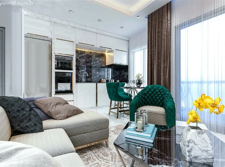 Studio apartment 1 bedroom 53 m² Alanya, Turkey