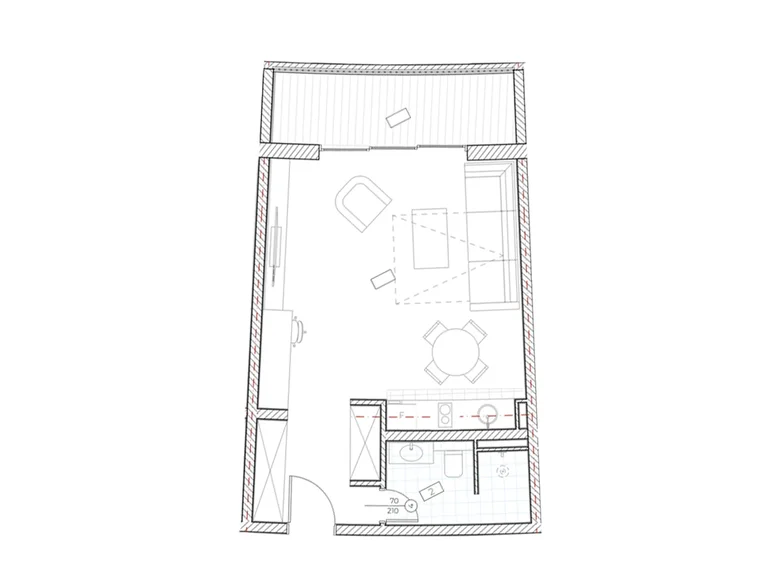Kawalerka 1 pokój 45 m² Boreti, Czarnogóra
