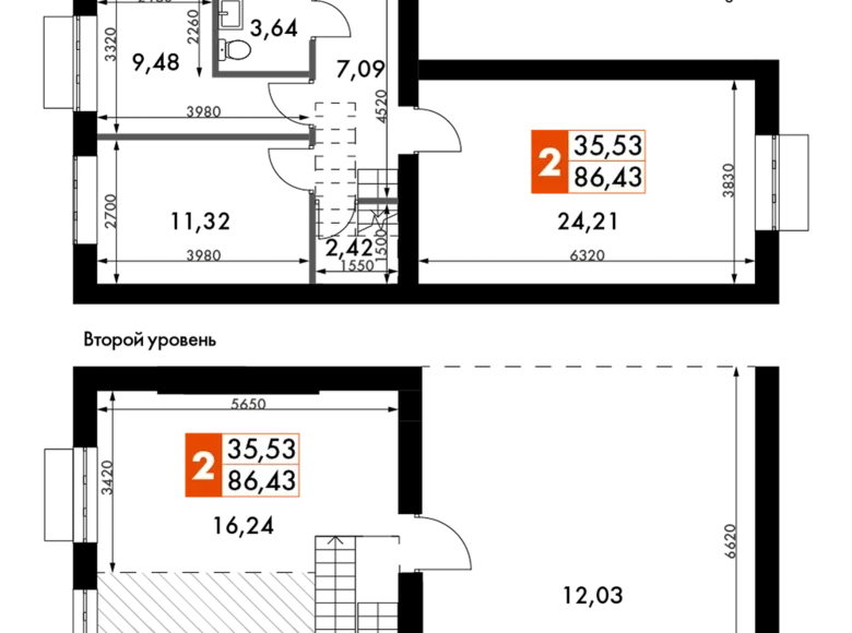 Wohnung 3 zimmer 87 m² Rajon Odinzowo, Russland