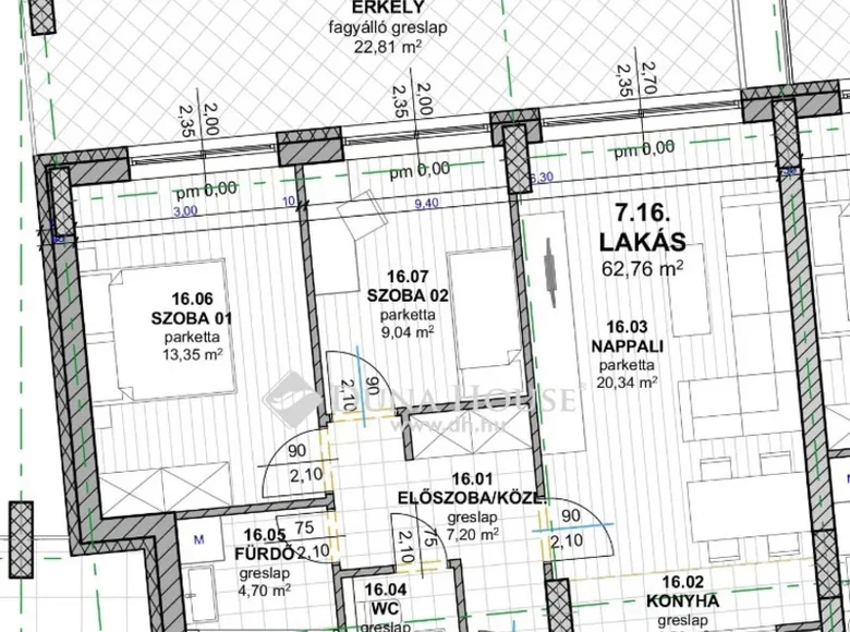 Apartment 71 m² Budapest, Hungary