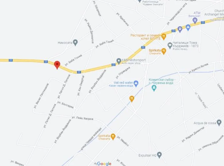 Atterrir 940 m² Chervena voda, Bulgarie