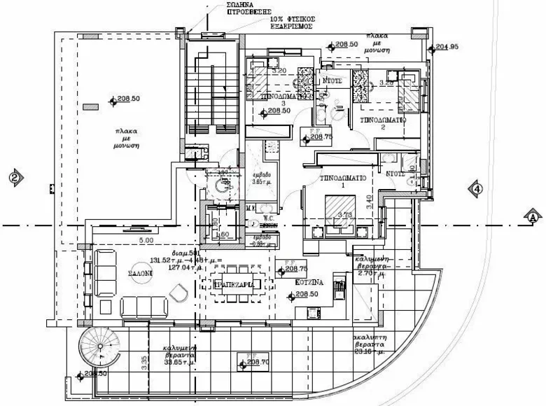 Wohnung 3 Schlafzimmer 160 m² Nikosia, Zypern