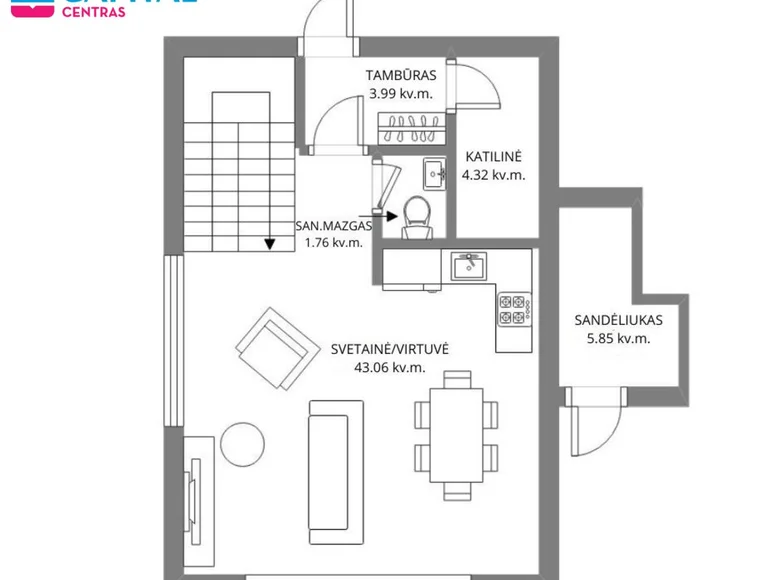 House 104 m² Salos, Lithuania