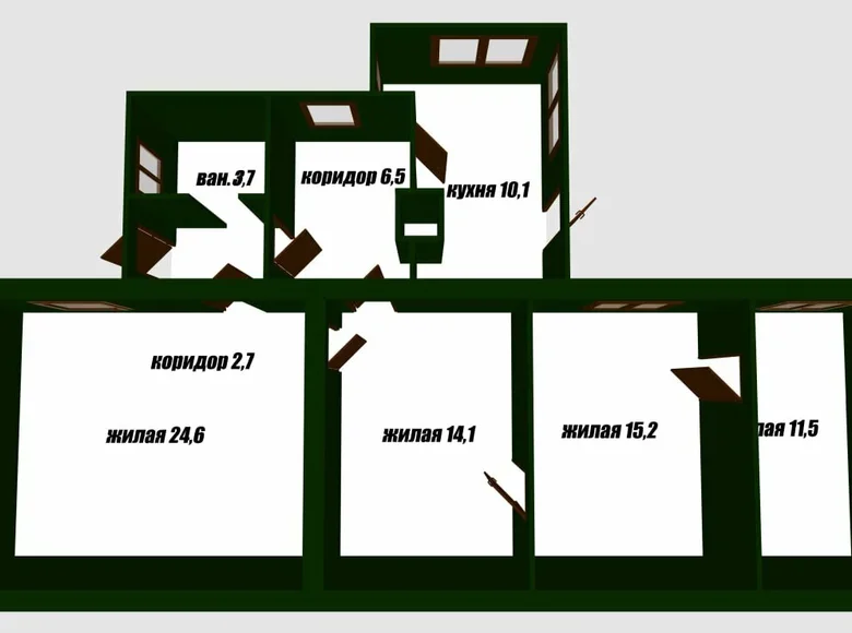 Квартира 88 м² Барановичи, Беларусь