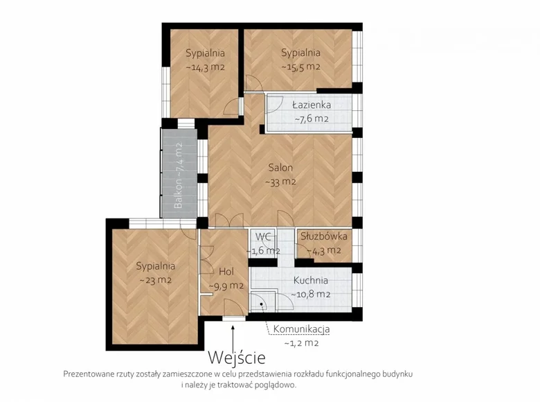 Appartement 5 chambres 124 m² Varsovie, Pologne