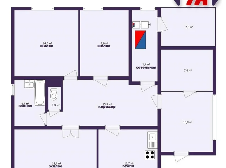 Dom 82 m² Visnieuski sielski Saviet, Białoruś