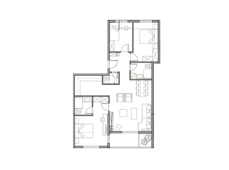 Apartamento 3 habitaciones 88 m² Boreti, Montenegro