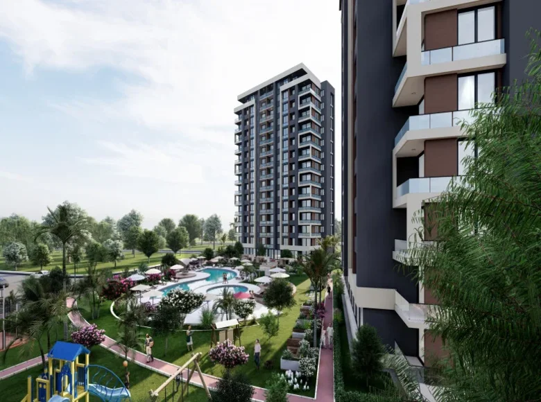 Квартира 1 спальня 69 м² Акдениз, Турция