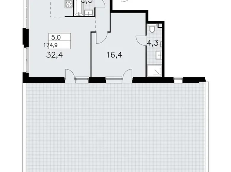 Квартира 5 комнат 175 м² район Коммунарка, Россия