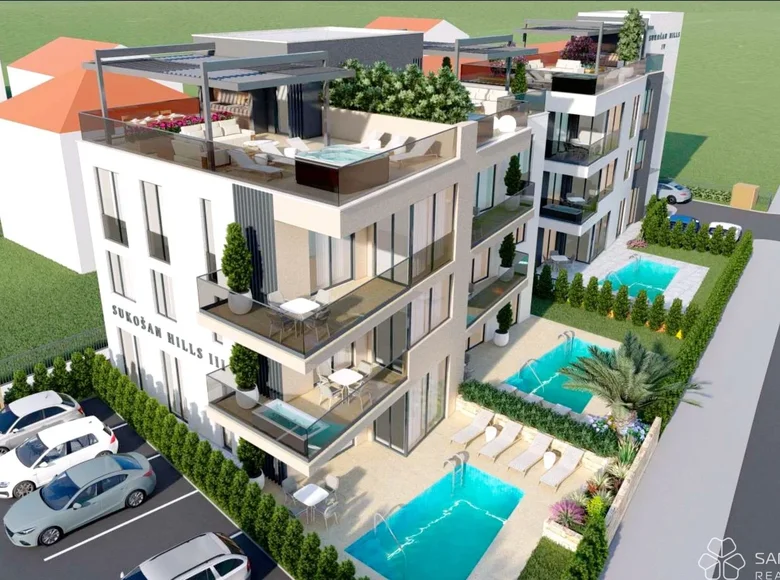 Квартира 2 спальни 91 м² Opcina Sukosan, Хорватия