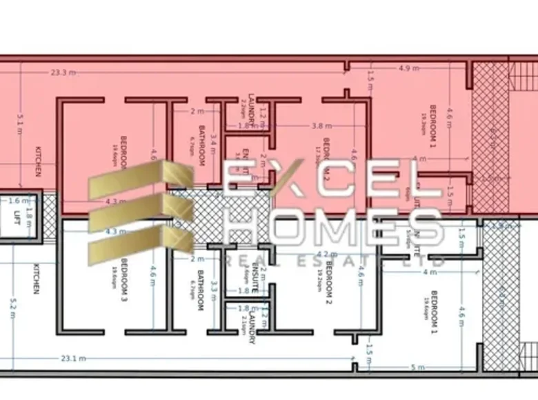 Mieszkanie 3 pokoi  Victoria, Malta