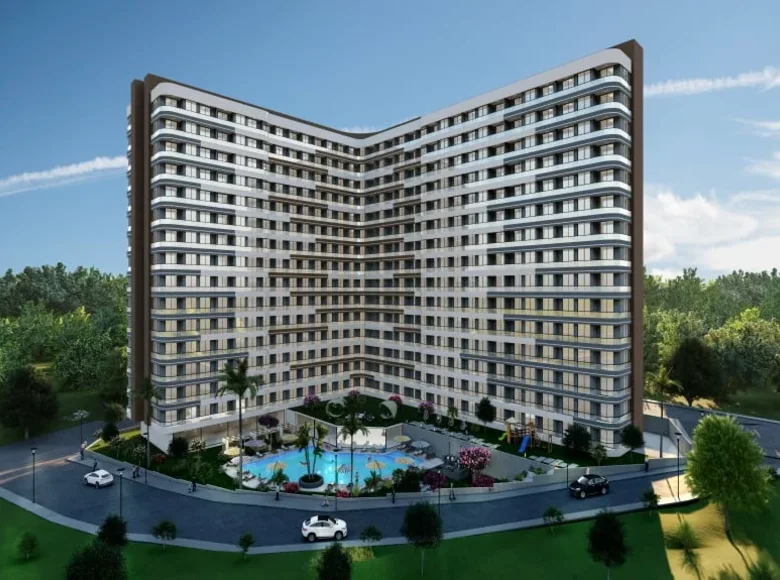 Mieszkanie 1 pokój 62 m² Akdeniz, Turcja