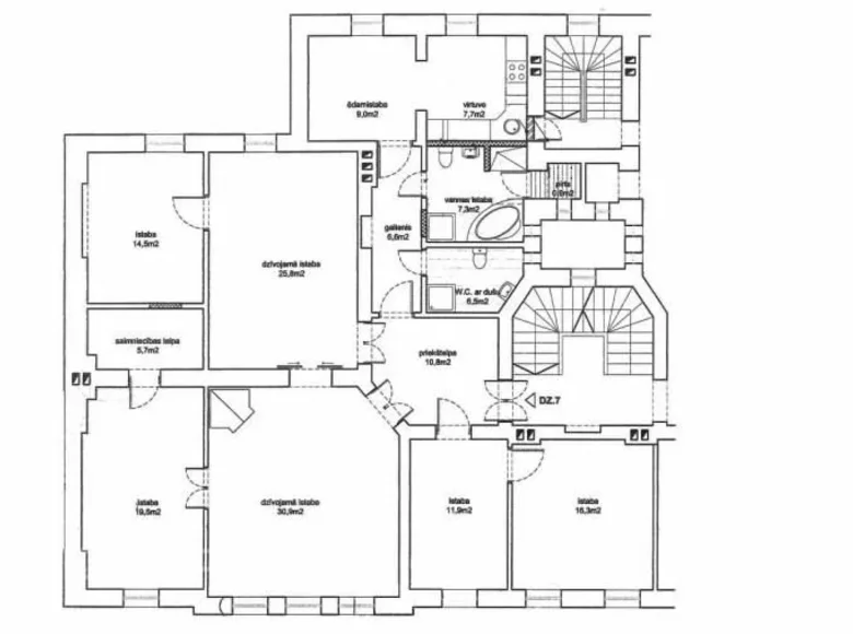 6 room apartment 173 m² Riga, Latvia