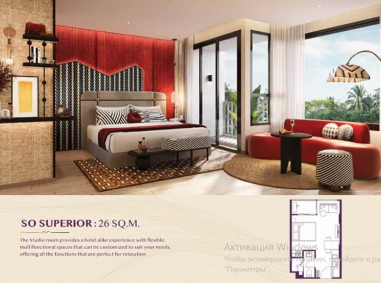 Estudio 1 habitación  Ban Bang Thao, Tailandia