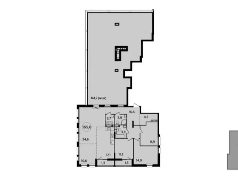 Квартира 4 комнаты 166 м² Москва, Россия