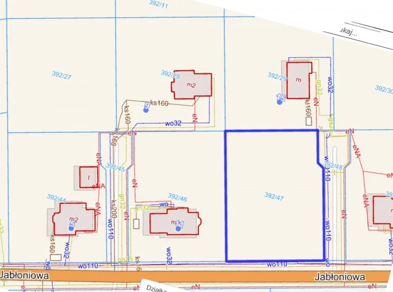 Parcelas 1 702 m² Potasze, Polonia