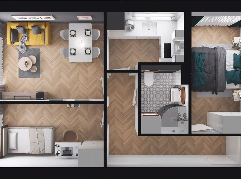 3 room apartment 46 m² Sopot, Poland