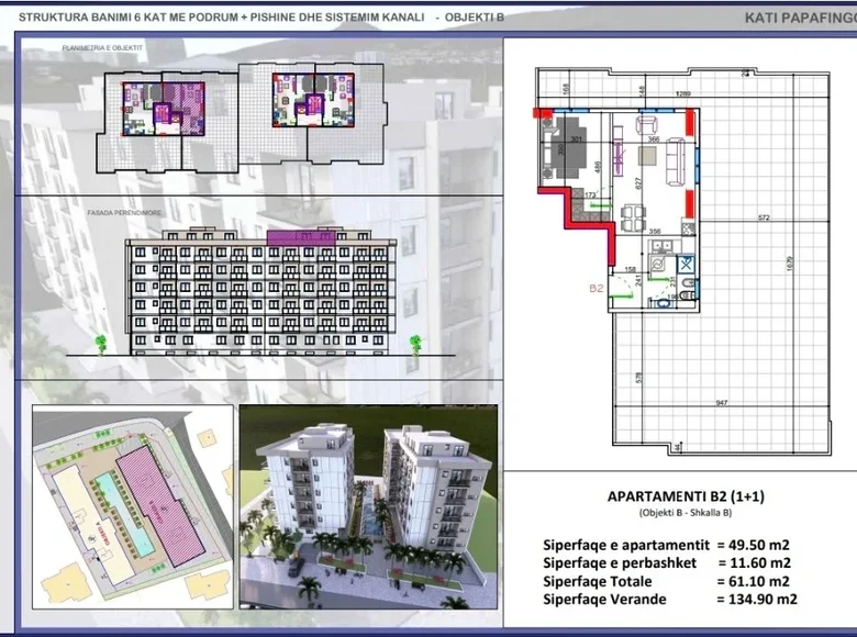 Apartamento 2 habitaciones 201 m² Bashkia Durres, Albania