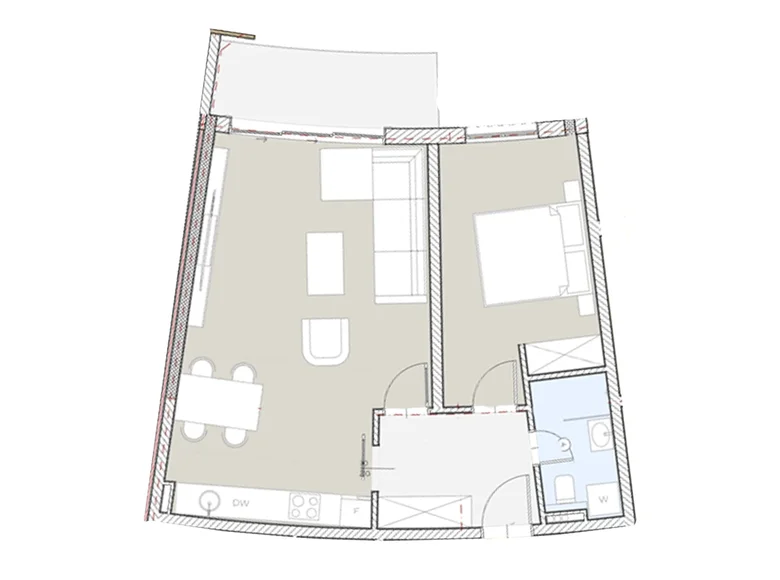 Wohnung 1 zimmer 62 m² Boreti, Montenegro