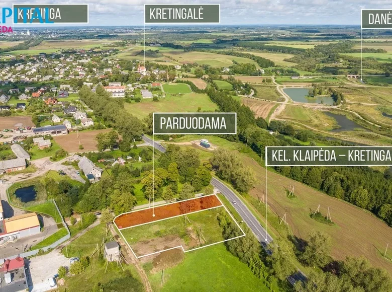 Земельные участки  Крятингале, Литва