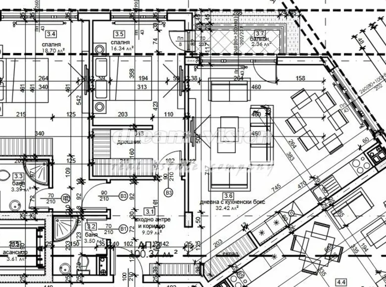 Wohnung 117 m² Sofia, Bulgarien