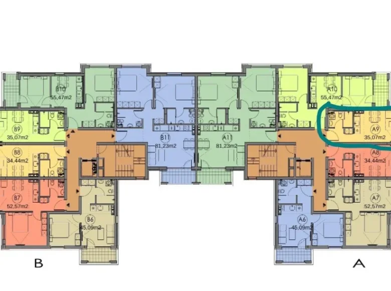 Студия 39 м² Святой Влас, Болгария