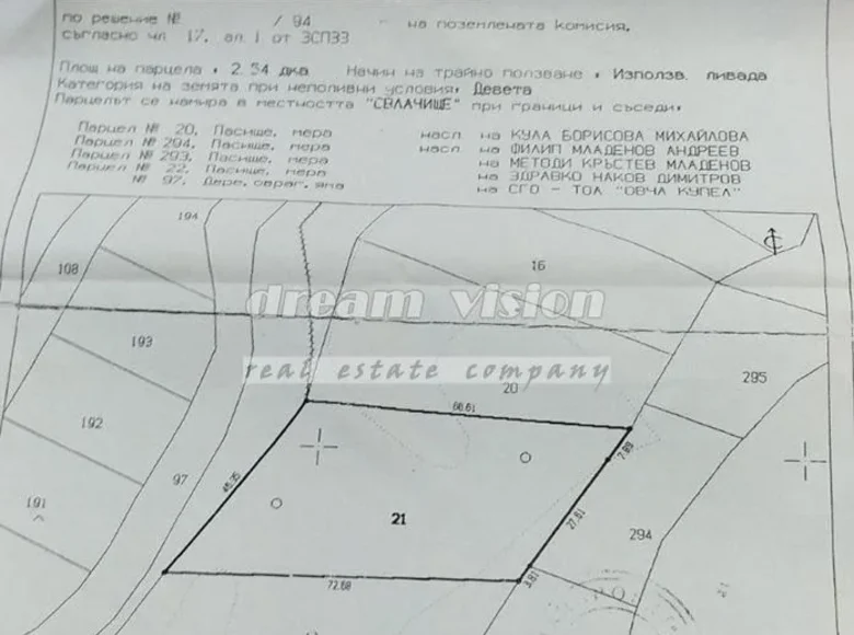 Land 2 536 m² Malo Buchino, Bulgaria
