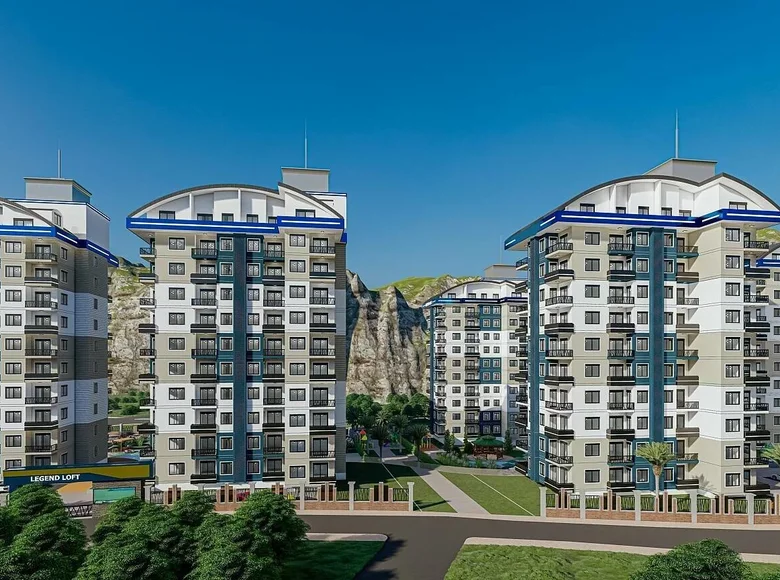 Mieszkanie 2 pokoi 65 m² Alanya, Turcja