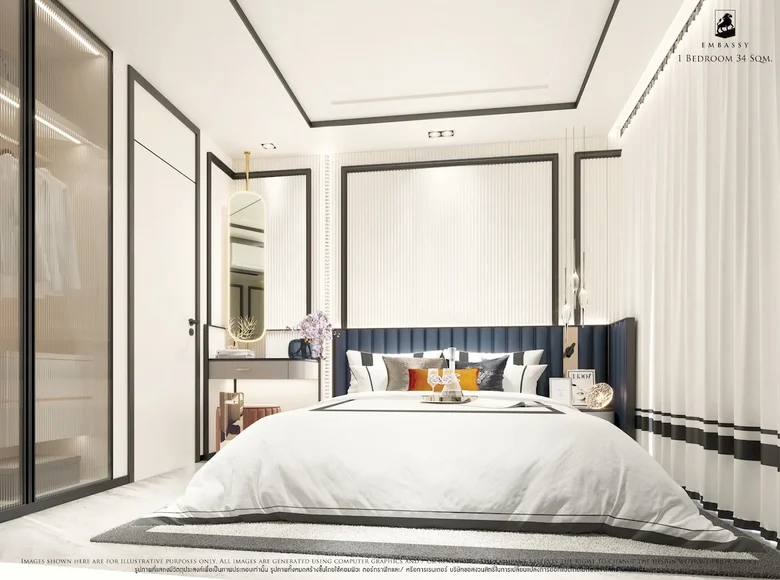 Квартира 1 спальня 33 м² Паттайя, Таиланд