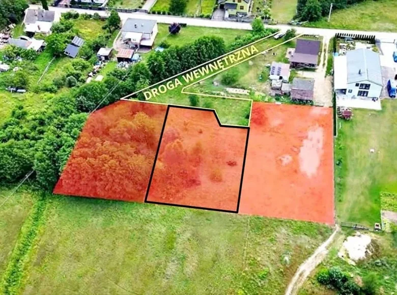 Земельные участки 960 м² Zasutowo, Польша