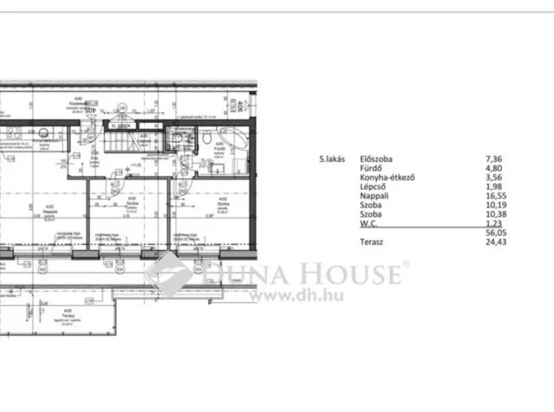 Apartment 1 bathroom 68 m² in Budapest, Hungary