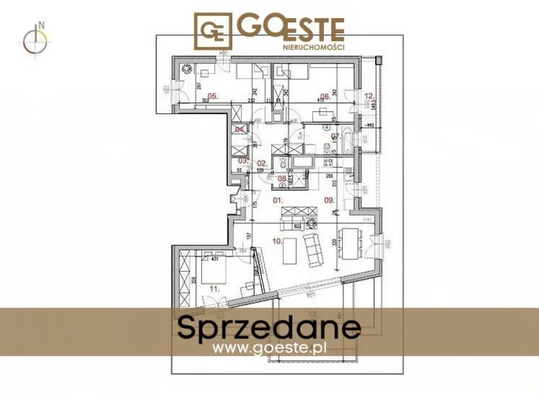 4 room apartment  Smolice, Poland