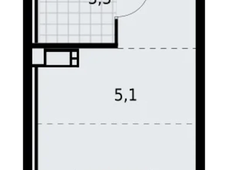 Mieszkanie 1 pokój 24 m² Krasnoye Selo, Rosja