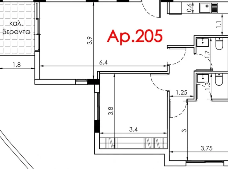 Квартира 2 спальни 81 м² Trachoni Municipality, Кипр