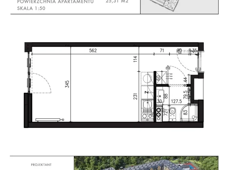 Mieszkanie 1 pokój 25 m² Poznań, Polska