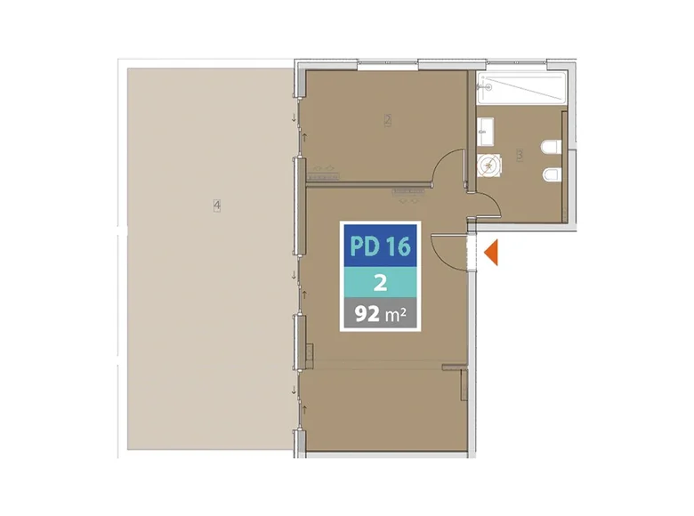 Apartamento 2 habitaciones 92 m² Provodina, Montenegro