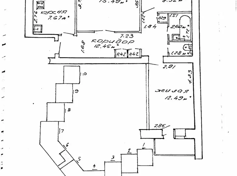 Wohnung 3 zimmer 62 m² Homel, Belarus