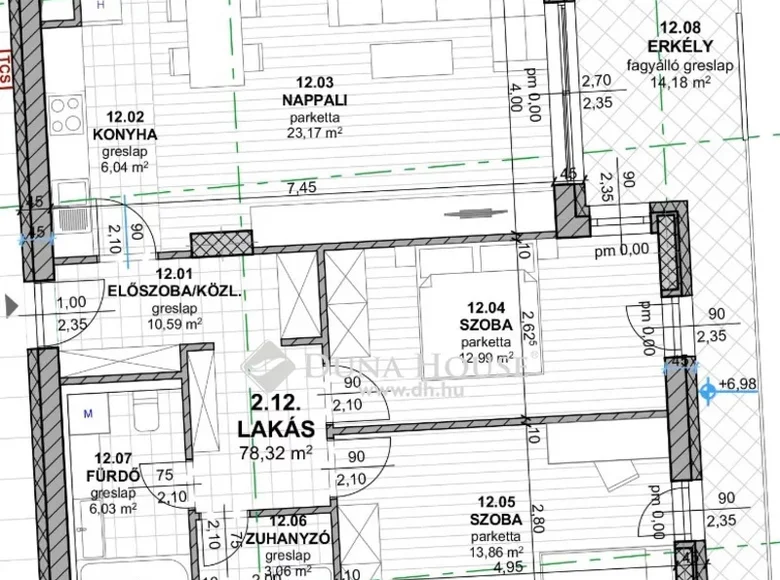 Appartement 87 m² Budapest, Hongrie