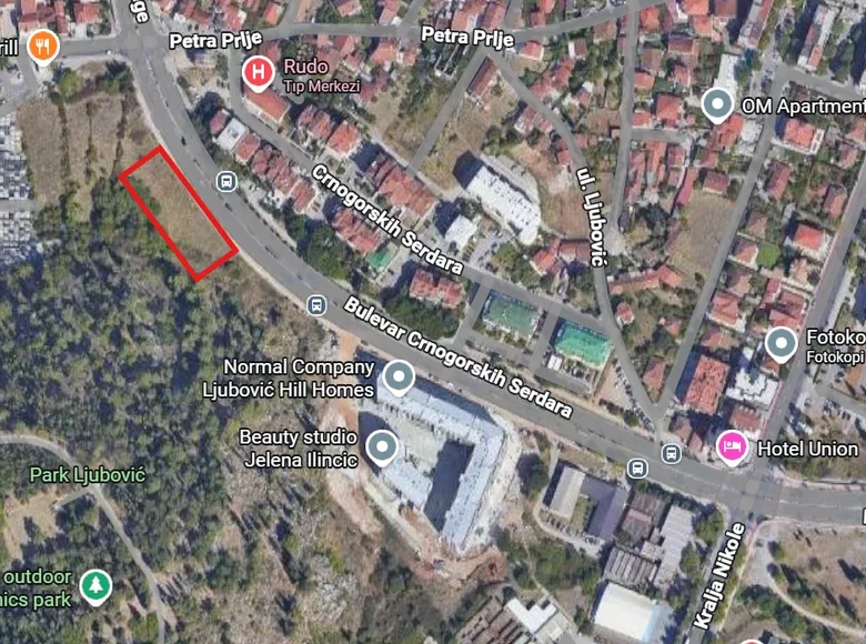 Działki 1 pokój 1 600 m² w Podgorica, Czarnogóra